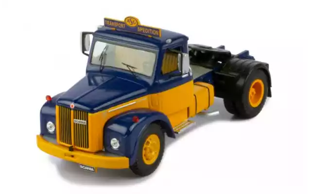 TR122.22-SCANIA 110 Super 1953 Blue and Yellow
