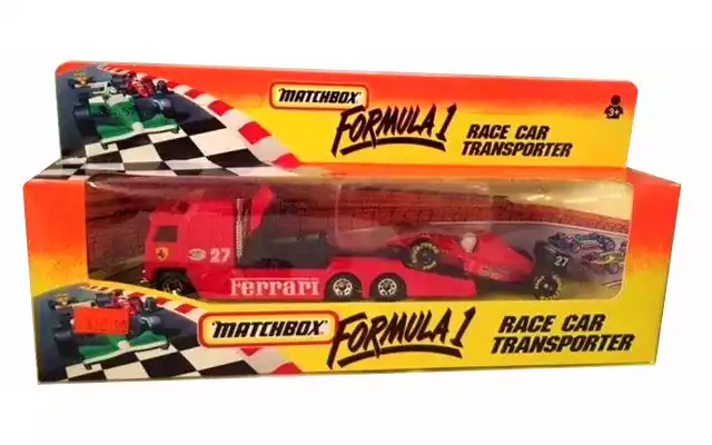 Matchbox Formula 1 Race Car Transporter Ferrari Black