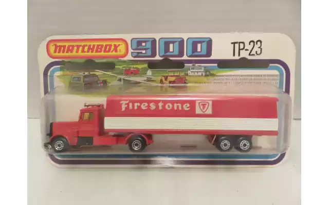 Matchbox Long Haul Firestone Semi Truck Trailer